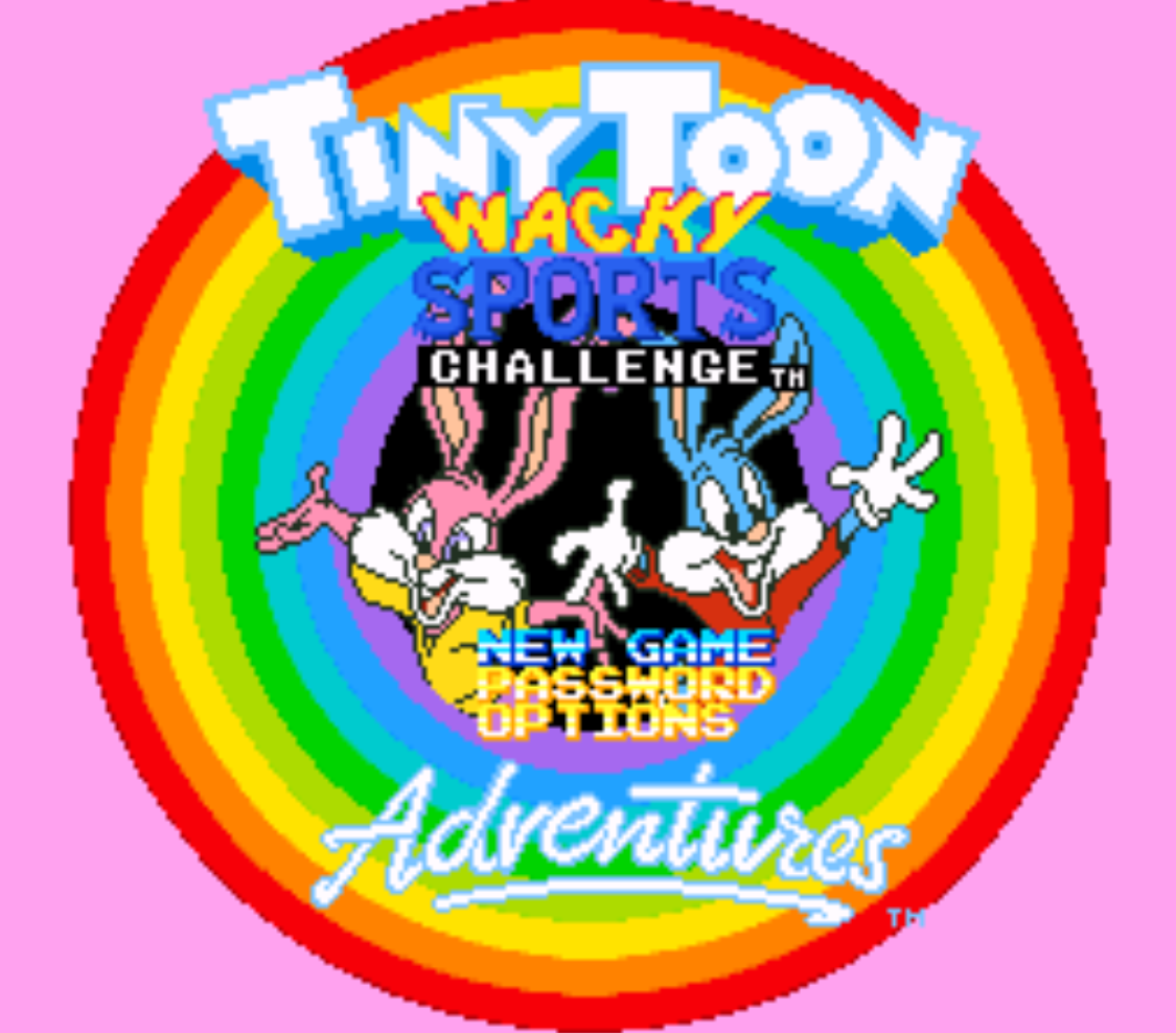 Tiny Toon Wacky Sports Adventures Title Screen